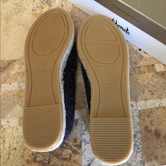 Vidorreta Sparkly Glitter Navy Espadrilles Size 8 - Picture 7 of 8